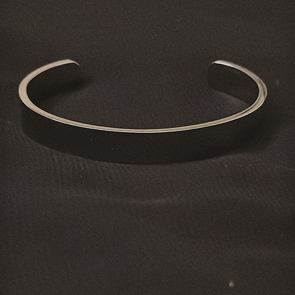 Silver Bangle Bracelet/ Cuff